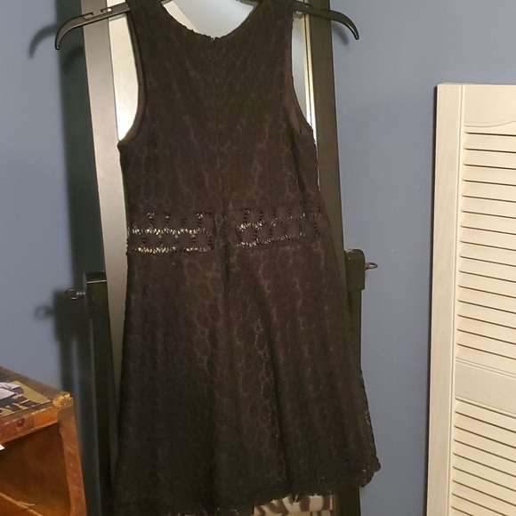 Black lace mini dress - Picture 4 of 4